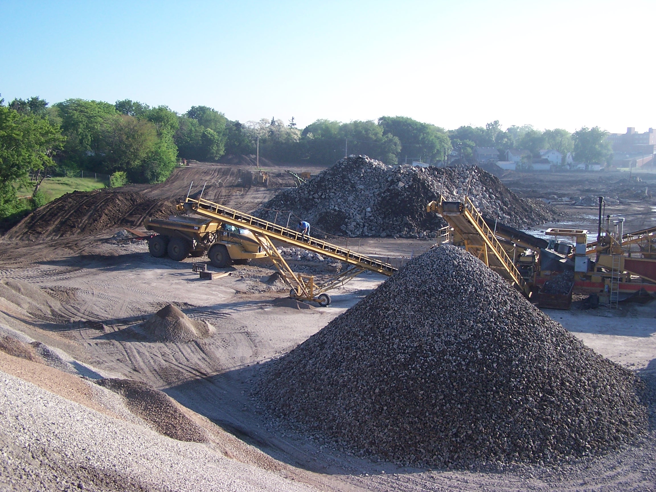 Concrete Crushing J&S Construction Sewer and Water, Inc.
